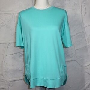 Royce Brand Women's Oversized Vintage Poncho Top - Blue -‎ Size S
